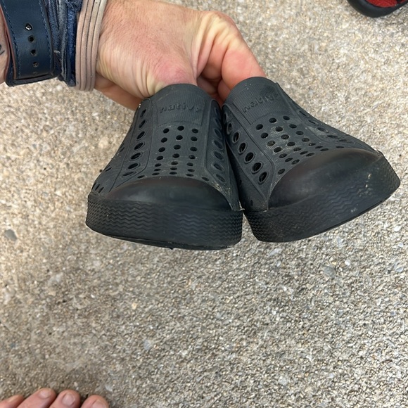 Native Black Sandals Slip-On Perforated Design - Picture 5 of 10